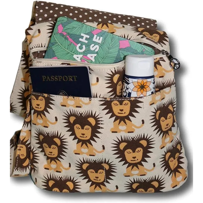 Bungalow 360 Small Messenger Bag lion