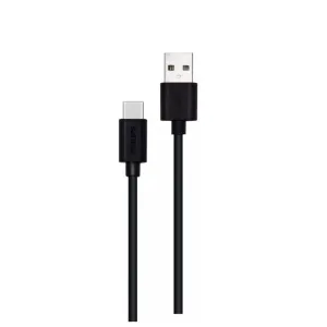 Cablu Date și Încărcare USB-A la USB-C, Lungime 1.2 m, Negru