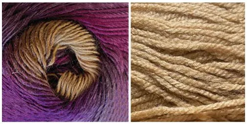 CARAMEL (Dreamlicious) / PRISM (Chromatic Wool) Mandala Pillow