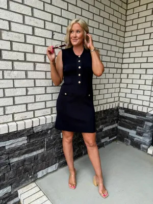 Celeste Chic Button Dress