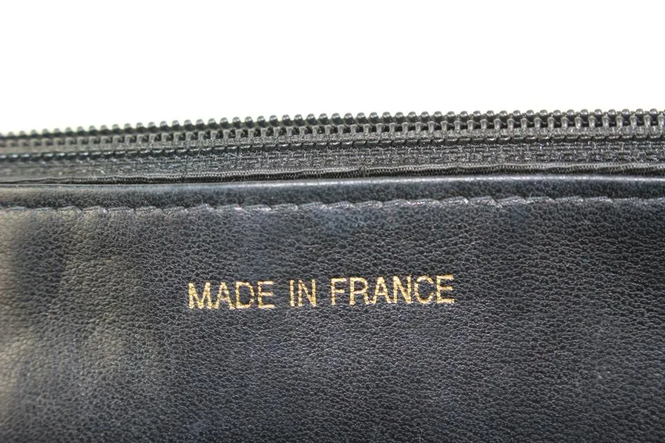 Chanel Black Caviar CC Logo Timeless Wallet on Chain WOC 61cz63s