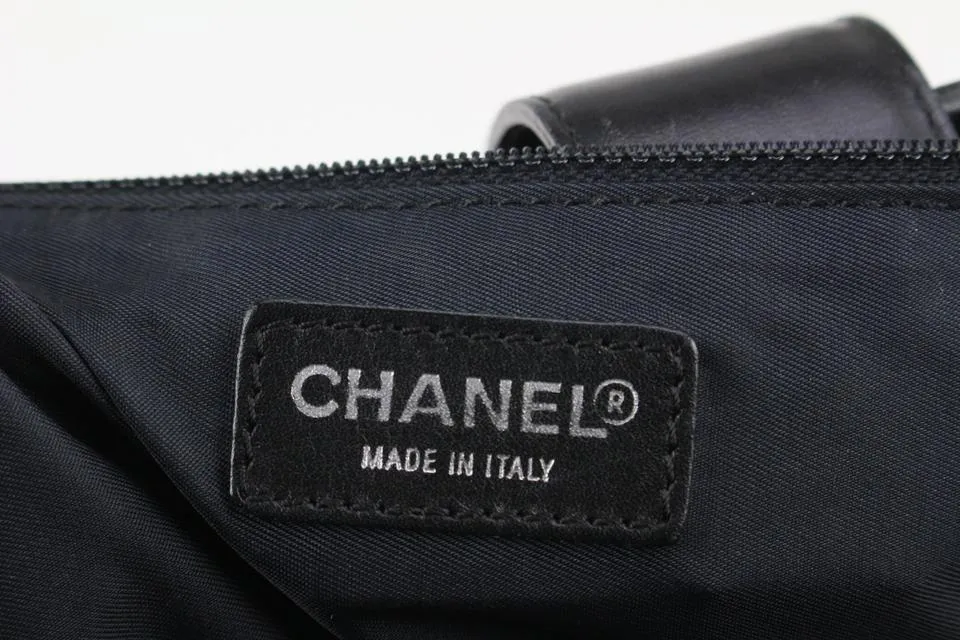 Chanel Black New Line Travel Bag with Shoe Compartment 122c18