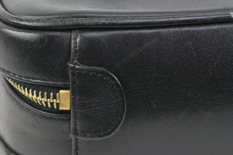 Chanel Black Quilted Lambskin Horizontal Vanity Case 20ck324s