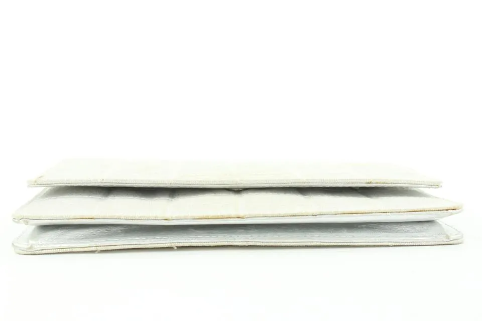 Chanel Silver New Line Wallet on Chain Bag WOC 2ccs114