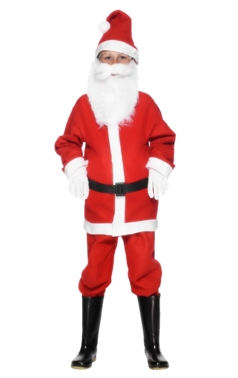 Childrens Santa Boy Costume