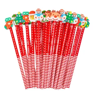 Christmas Pencils with Erasers