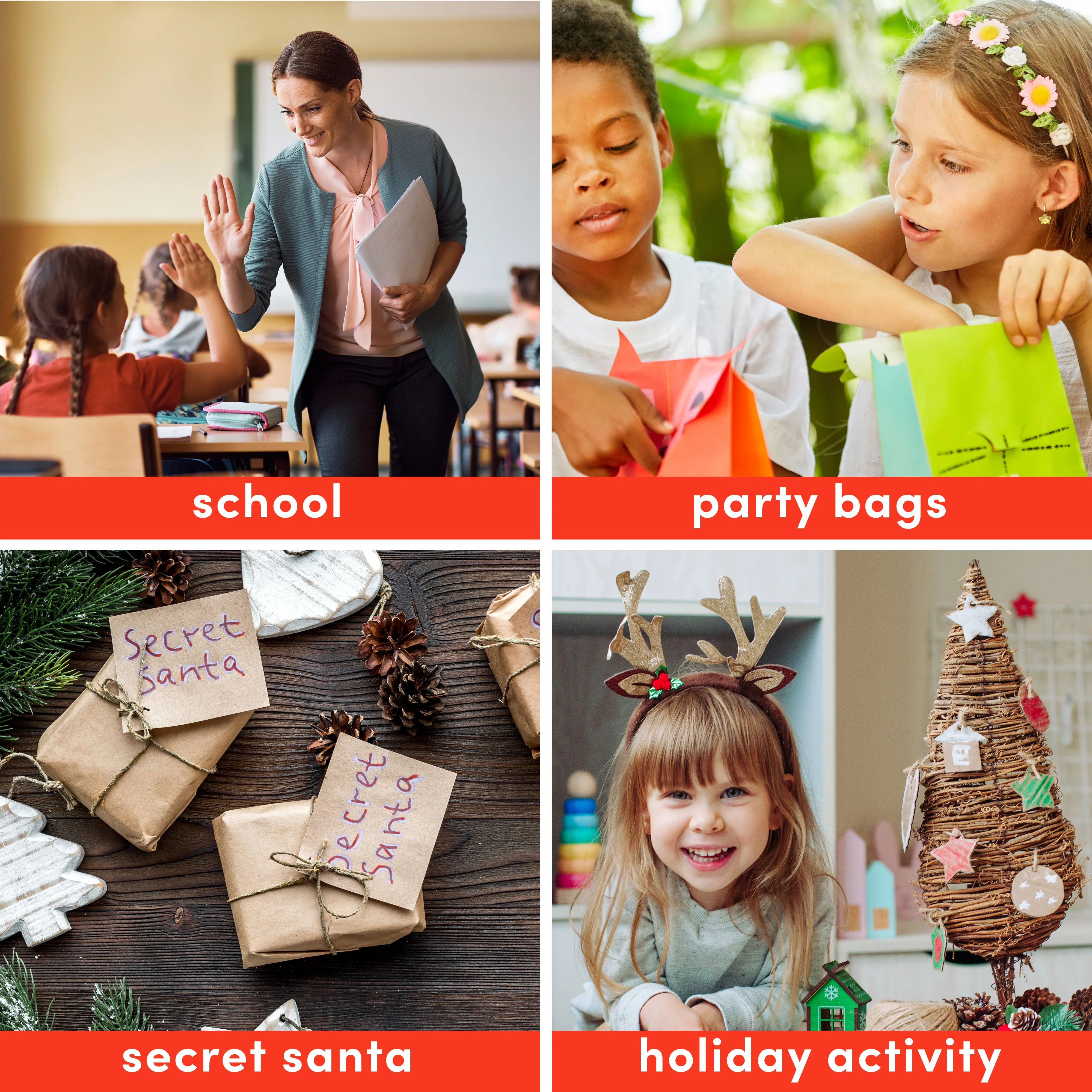 Christmas Pencils with Erasers
