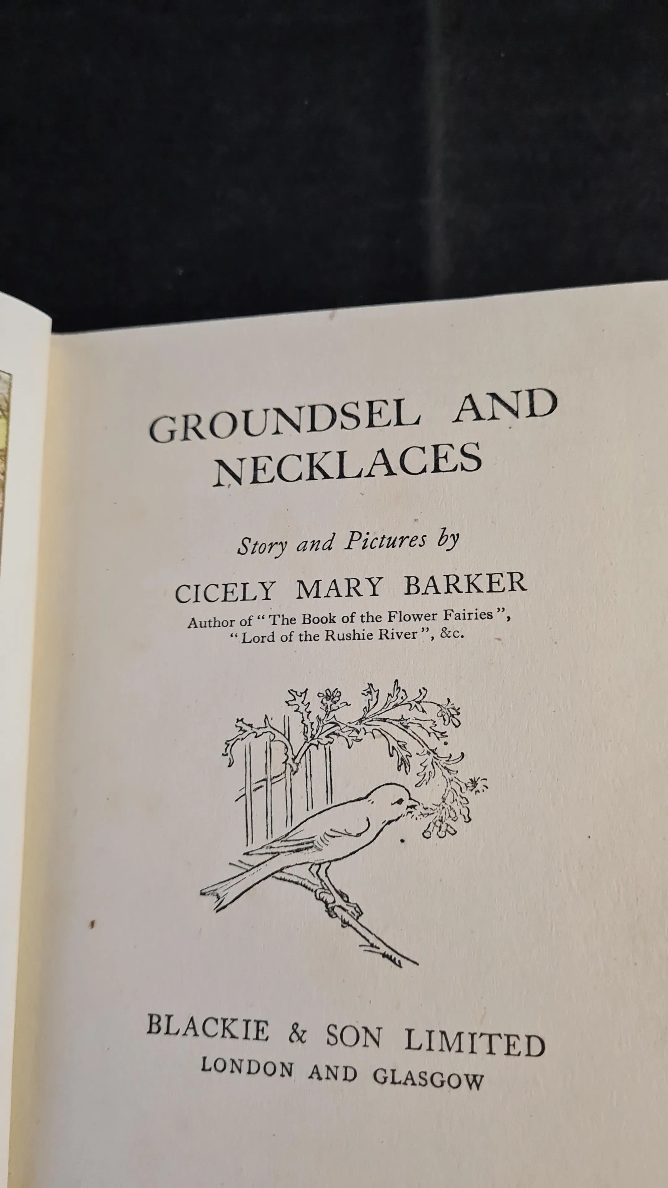 Cicely Mary Barker - Groundsel and Necklaces, Blackie & Son, no date