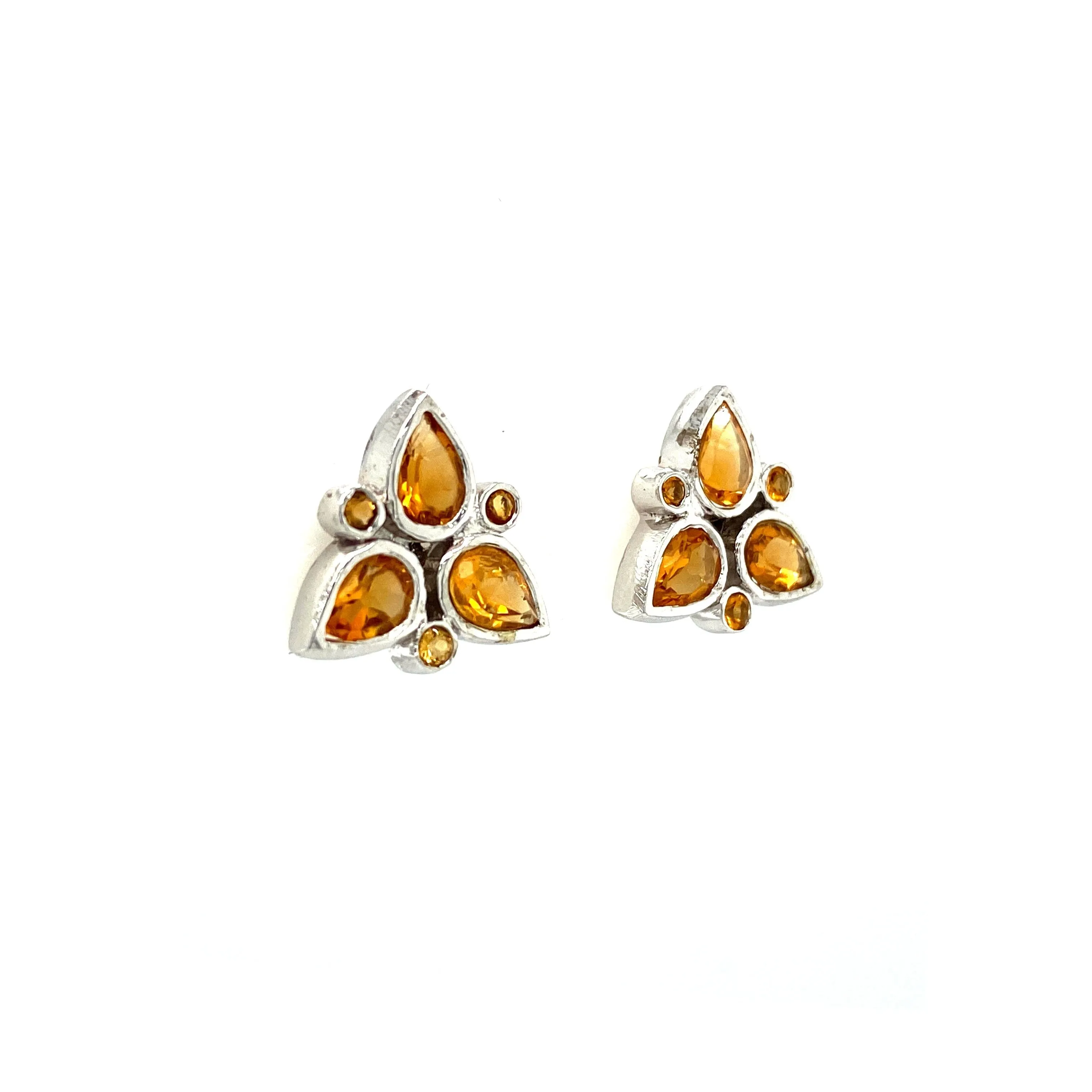 Citrine Earring in .925 Sterling Silver - KST 5148