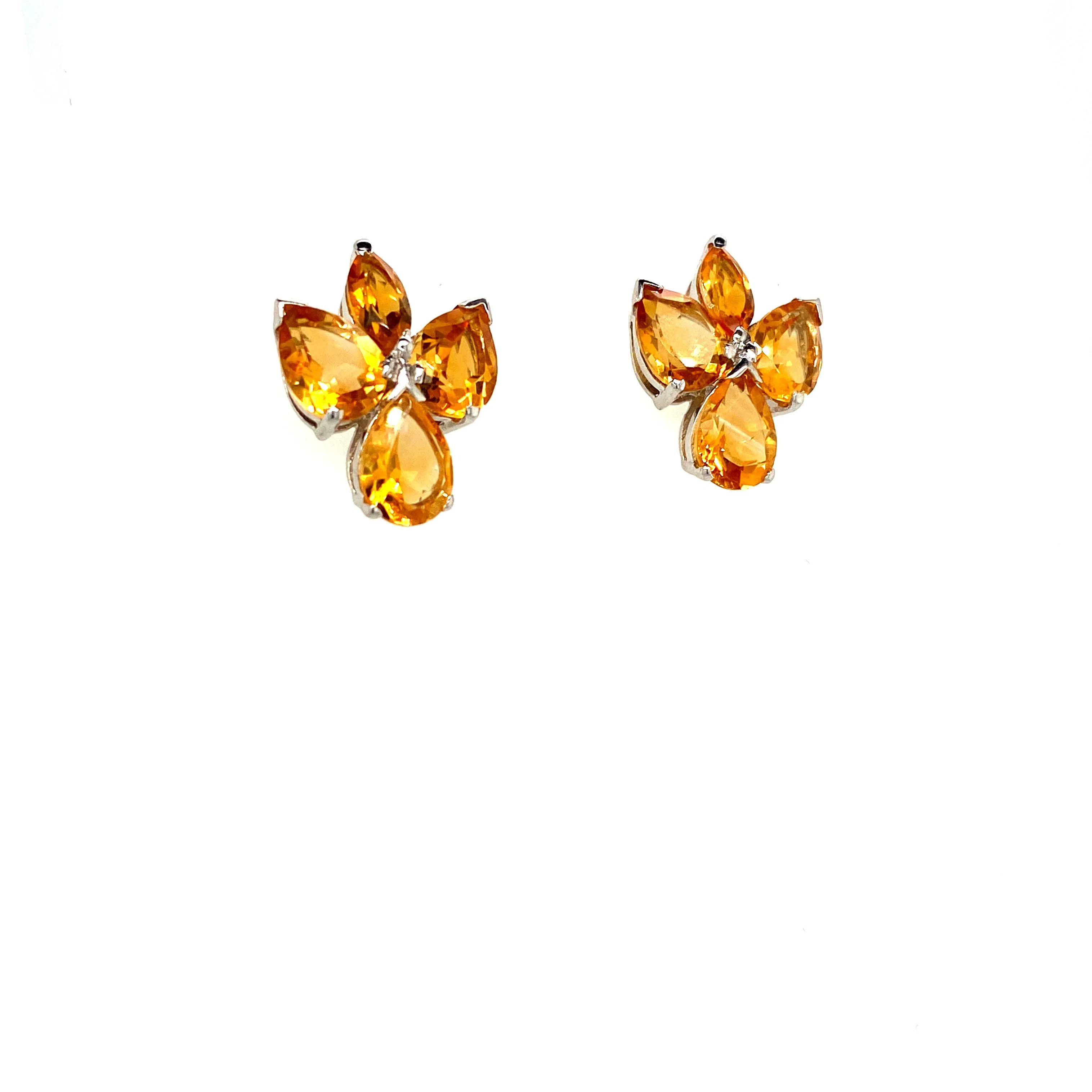 Citrine Earring in .925 Sterling Silver - KST 59987