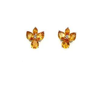 Citrine Earring in .925 Sterling Silver - KST 59987