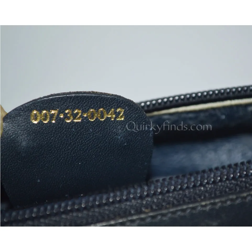 Classic Gucci Blue Monogrammed GG Shoulder Purse