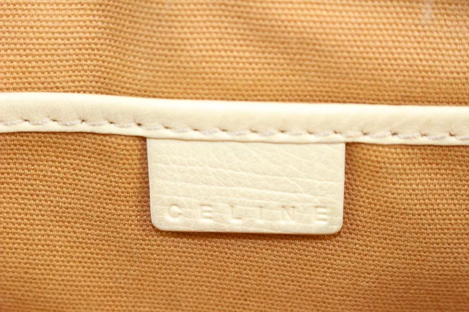 Céline Cream Leather Boogie Tote Bag 91ce39s