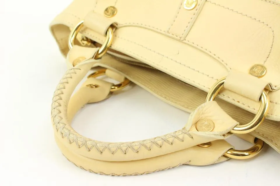 Céline Cream Leather Boogie Tote Bag 91ce39s