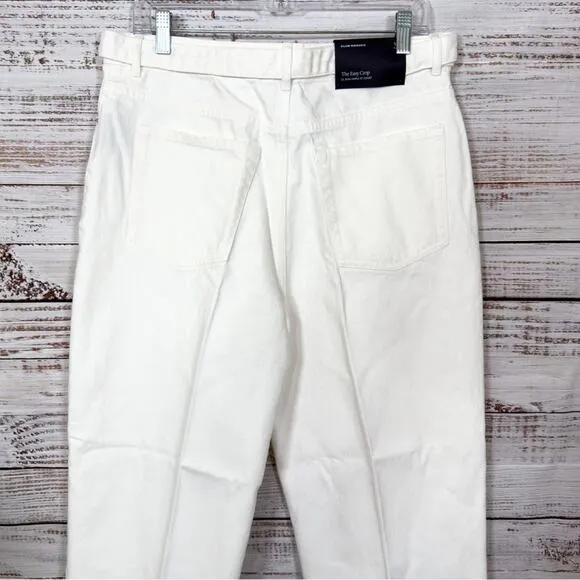 Club Monaco Ecru The Easy Crop Jeans, NWT, Size 31, MSRP $130