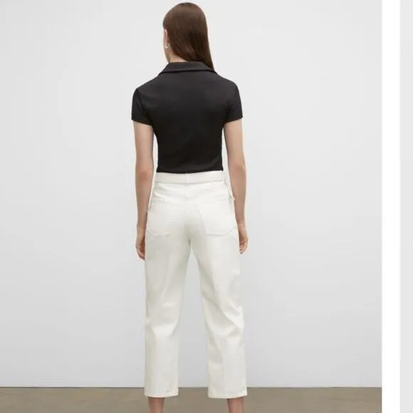 Club Monaco Ecru The Easy Crop Jeans, NWT, Size 31, MSRP $130