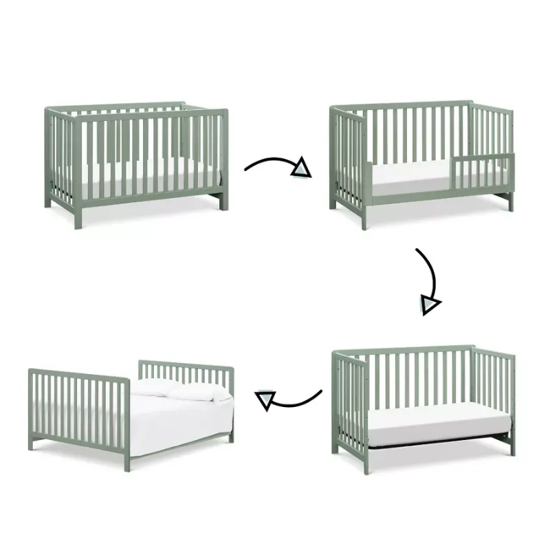 Colby 4-in-1 Low-Profile Convertible Crib