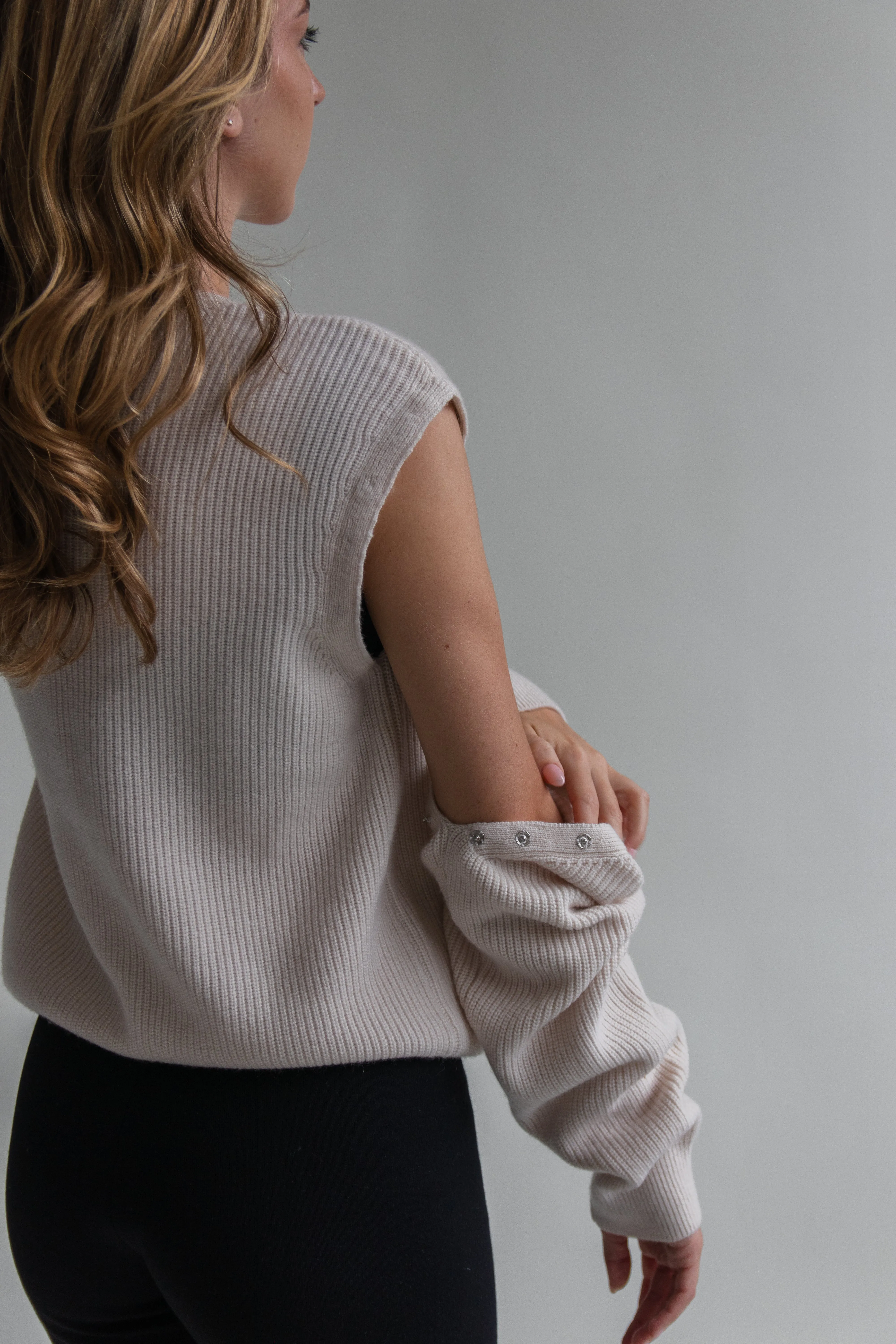 Convertible Cashmere Sweater