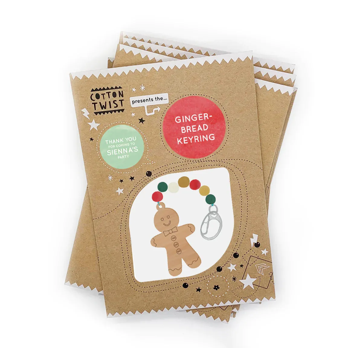 Cotton Twist - Gingerbread Keyring Kit