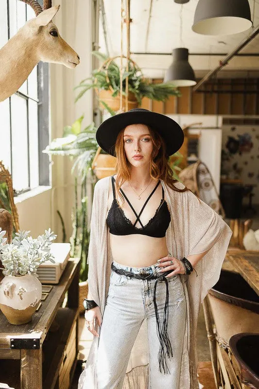 Criss-Cross Center Strap Bralette