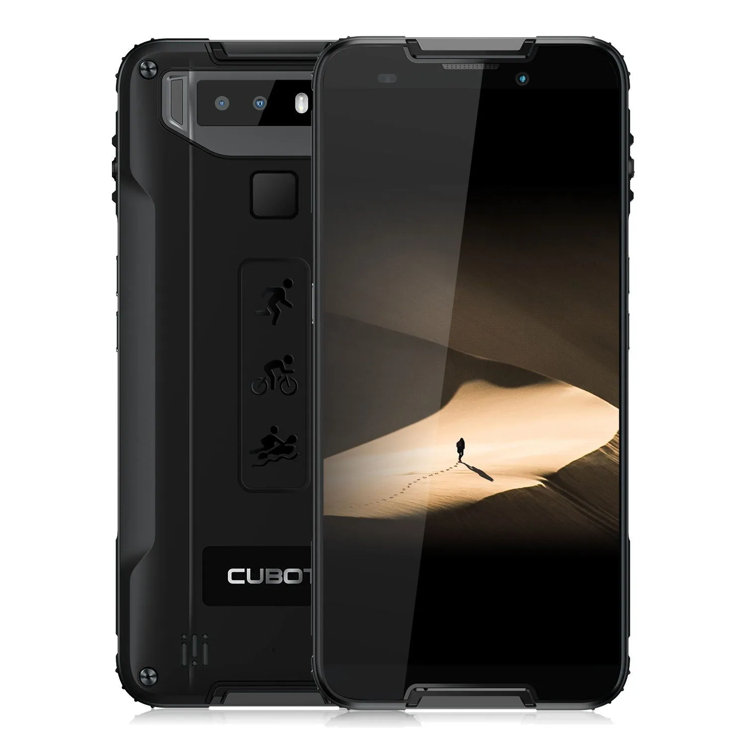 CUBOT Quest 5.5 inch 4G Sports Phablet Rugged Smartphone - Black 4 64G