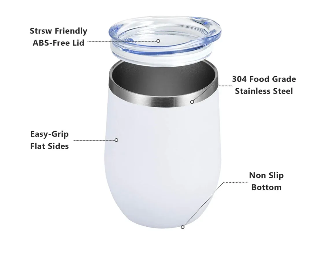 Custom Personalized 12oz Wine Tumblers