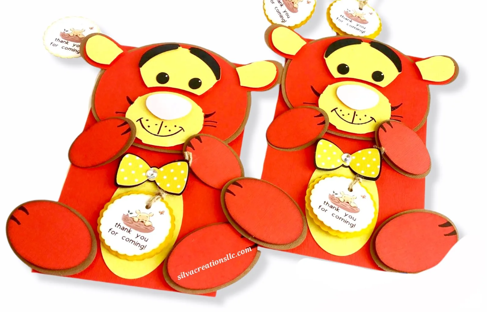 Custom Winnie the Pooh Themed Party Bags / 10 pcs.