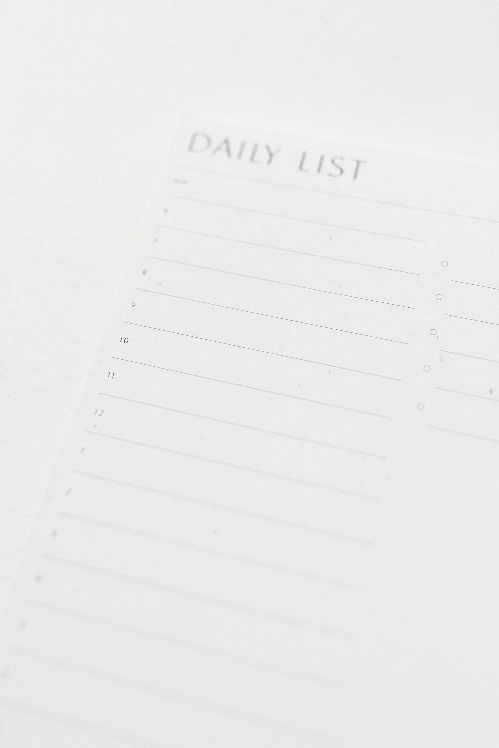 Daily List Pad