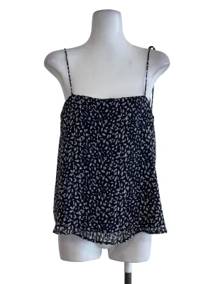 Dark Blue Leopard Crop Top