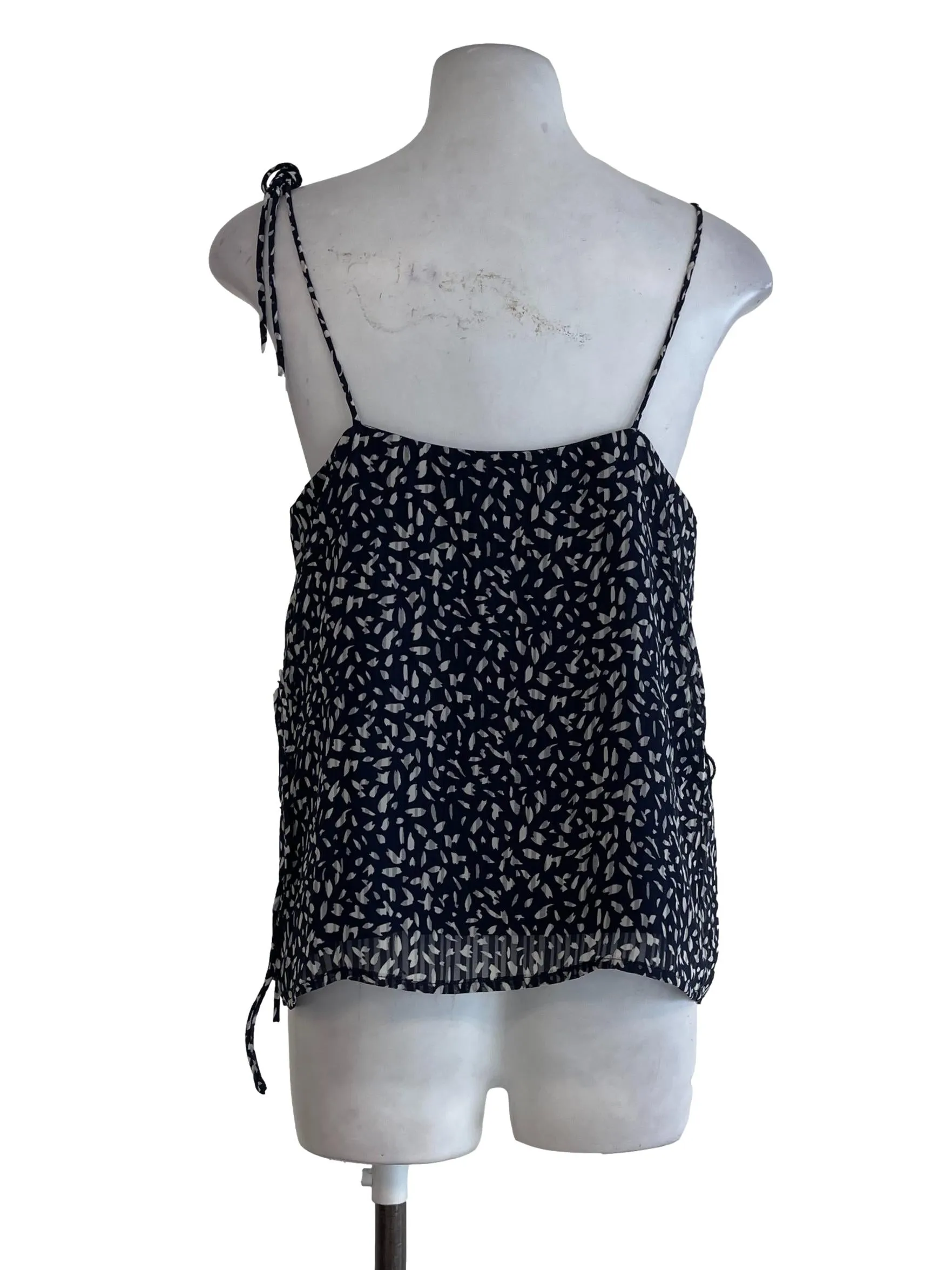 Dark Blue Leopard Crop Top