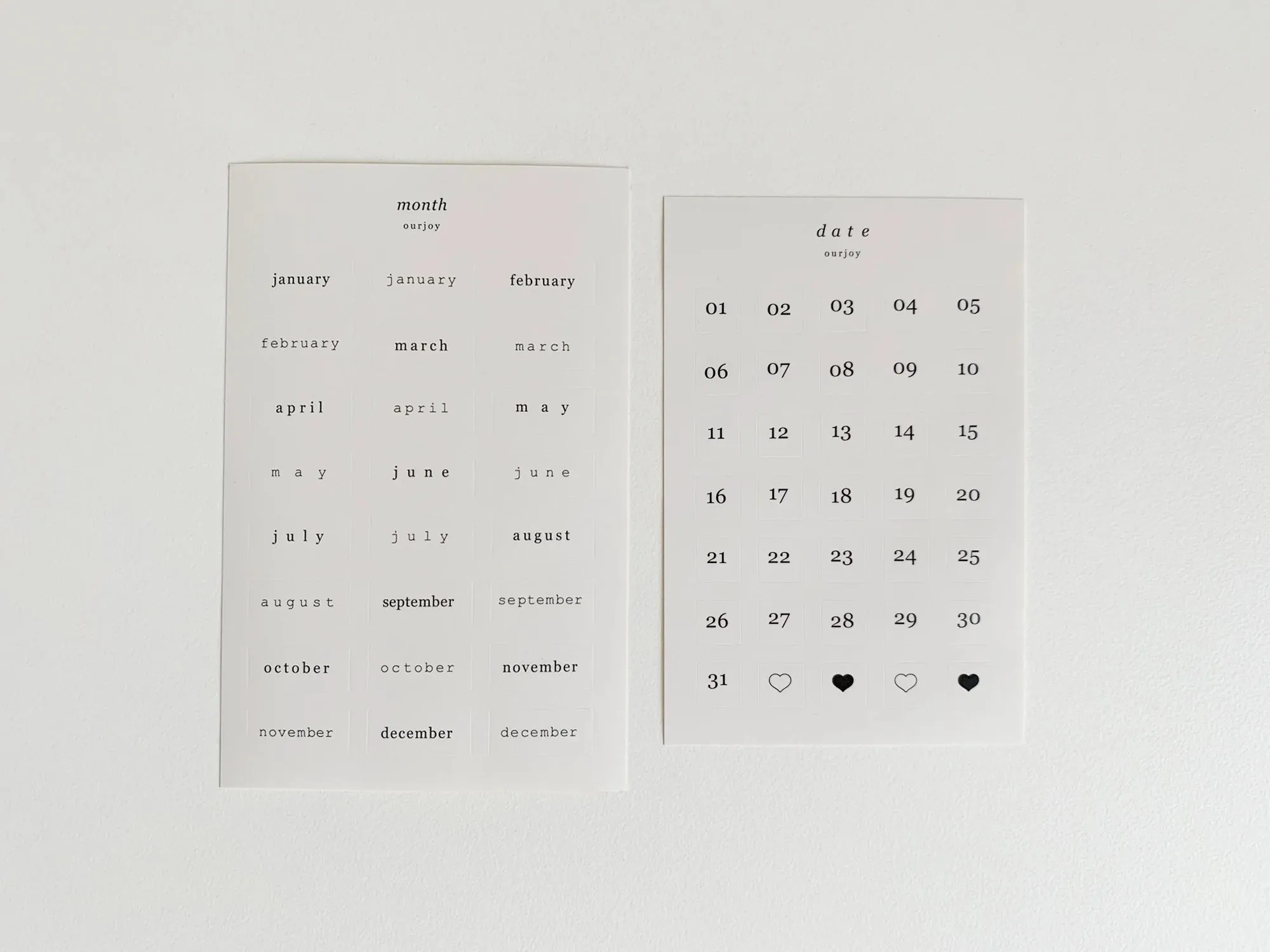 Date Stickers