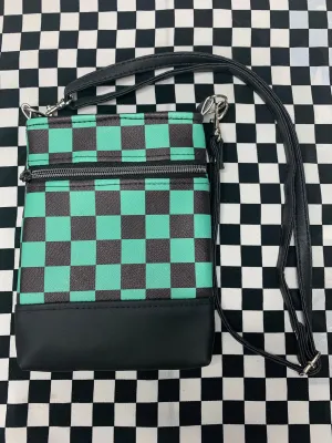 Demon slayer inspired fan art crossbody bag