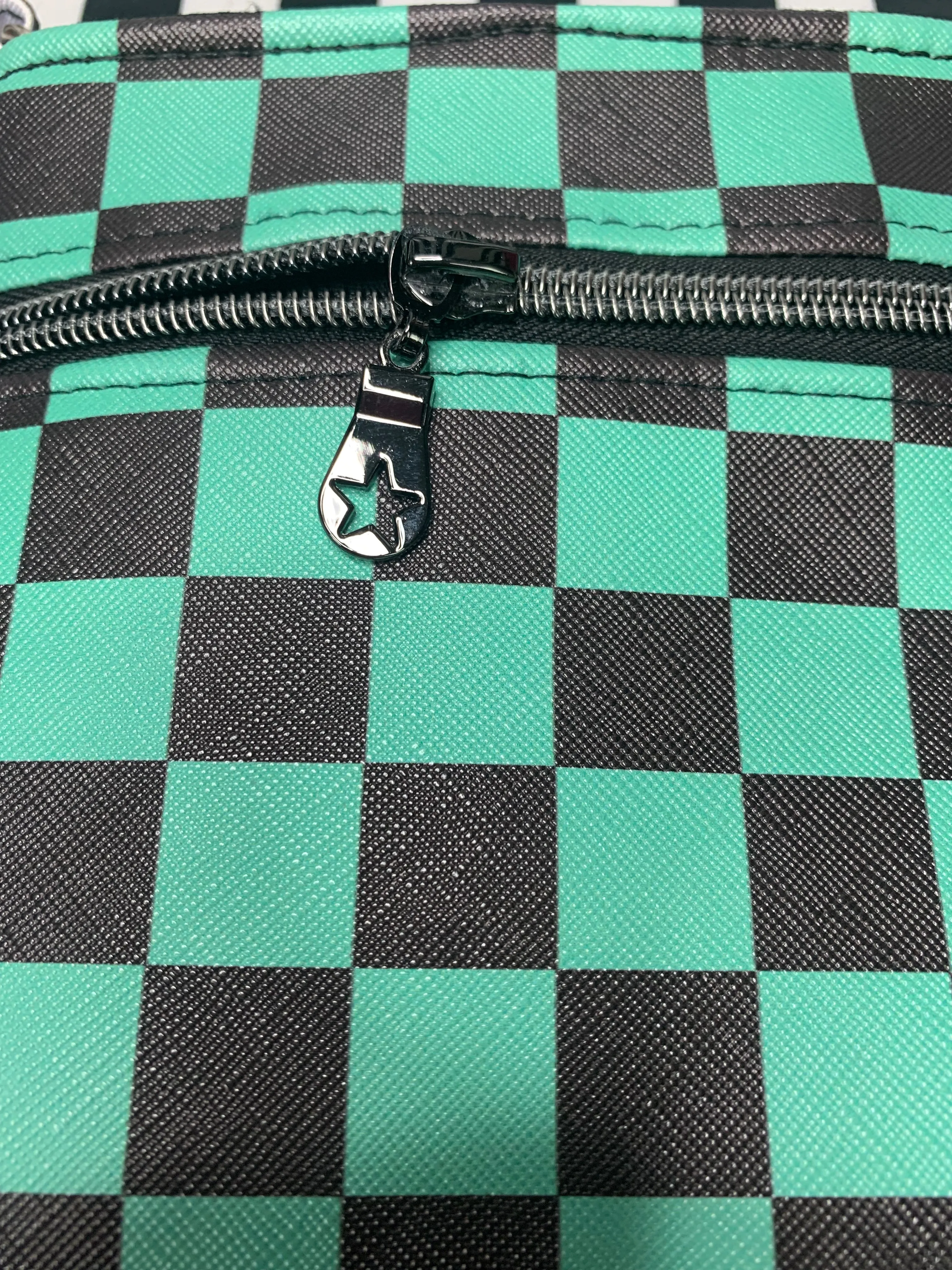 Demon slayer inspired fan art crossbody bag