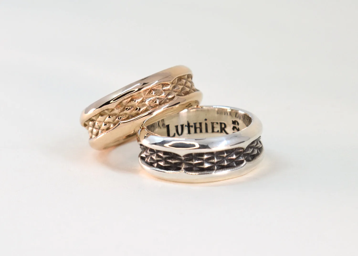 Diamond Hatch Band Ring