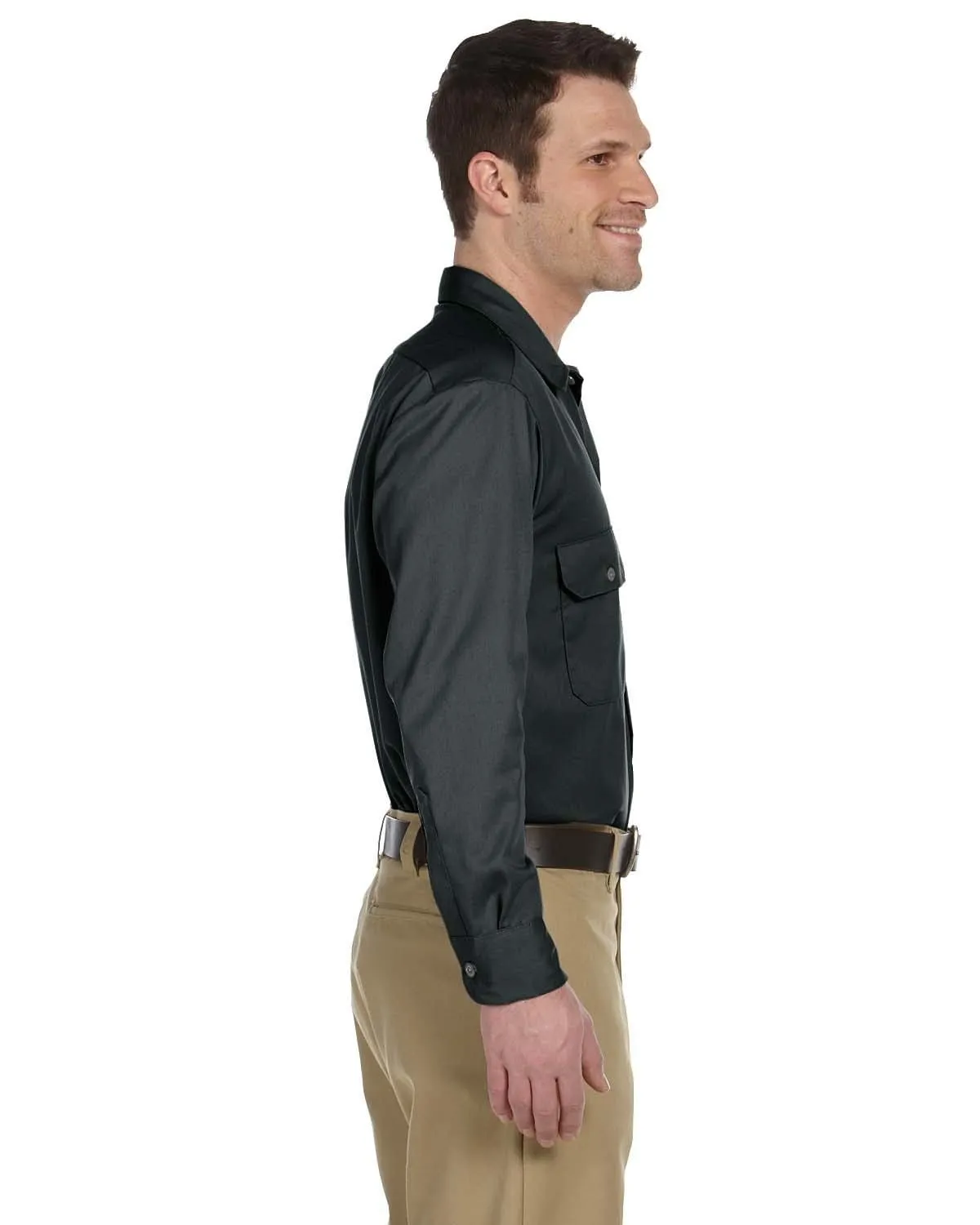 Dickies Long Sleeve Work Shirt | Charcoal