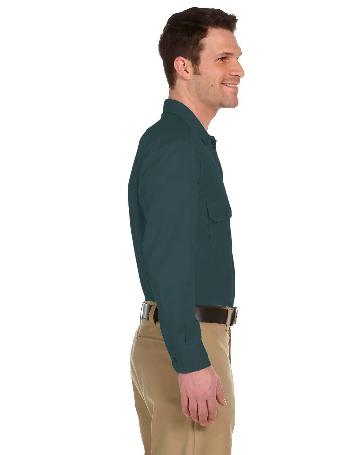 Dickies Long Sleeve Work Shirt | Lincoln Green