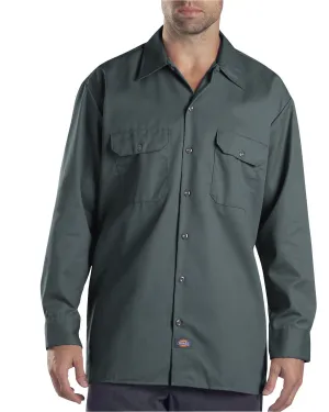 Dickies Long Sleeve Work Shirt | Lincoln Green