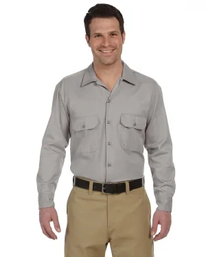 Dickies Long Sleeve Work Shirt | Silver Gray