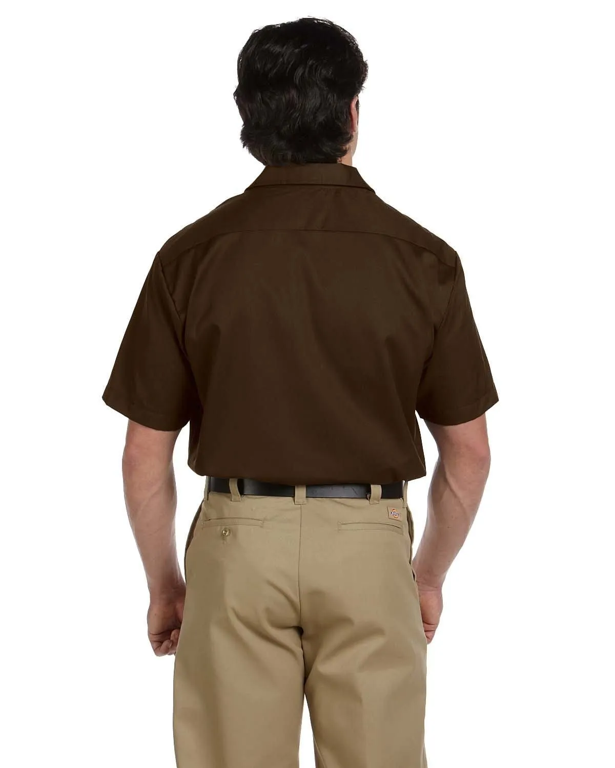 Dickies Short Sleeve Work Shirt | Dark Brown