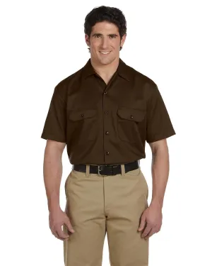 Dickies Short Sleeve Work Shirt | Dark Brown