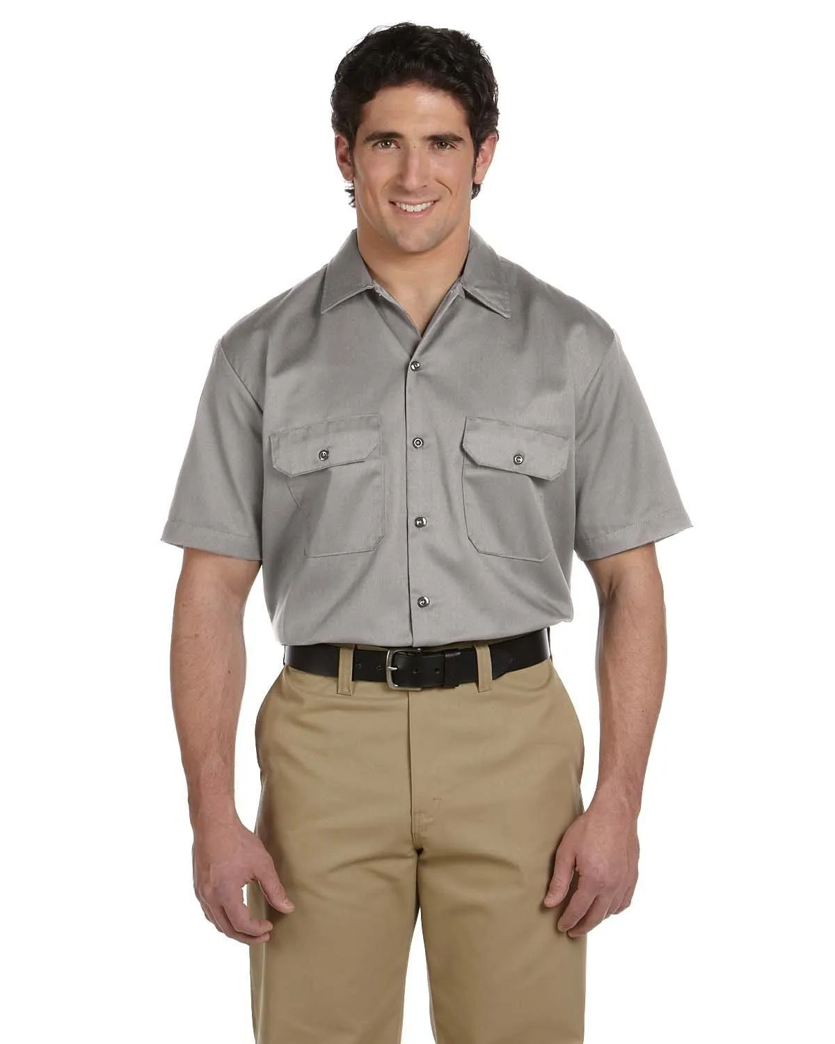 Dickies Short Sleeve Work Shirt | Silver Gray
