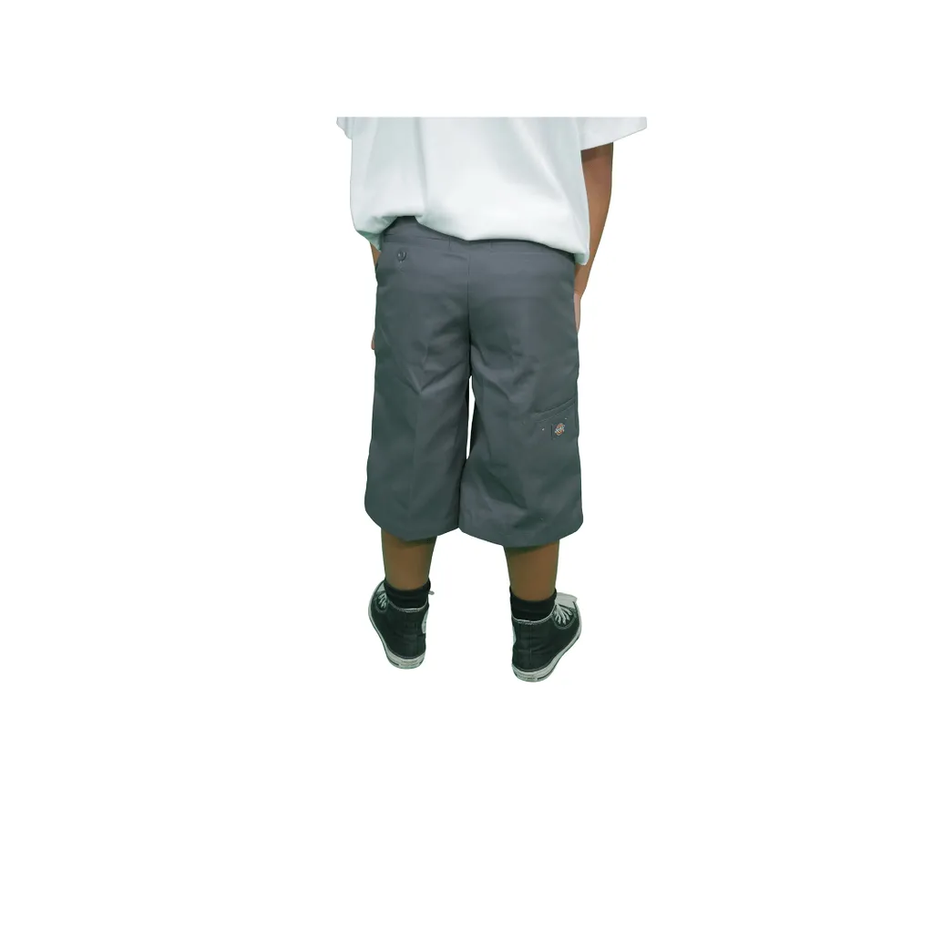 DICKIES - YOUTH 38224 BOYS` ORIGINAL FIT RELAXED SHORTS -  CHARCOAL