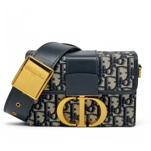 Dior Blue Oblique 30 Montaigne Box Bag
