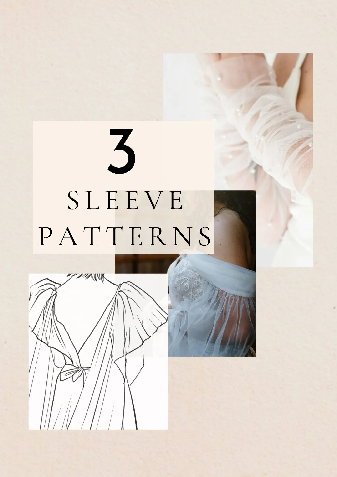DIY Removable Off-the-Shoulder Sleeve Pattern, Bicep Puffy Sleeve PDF Tutorial