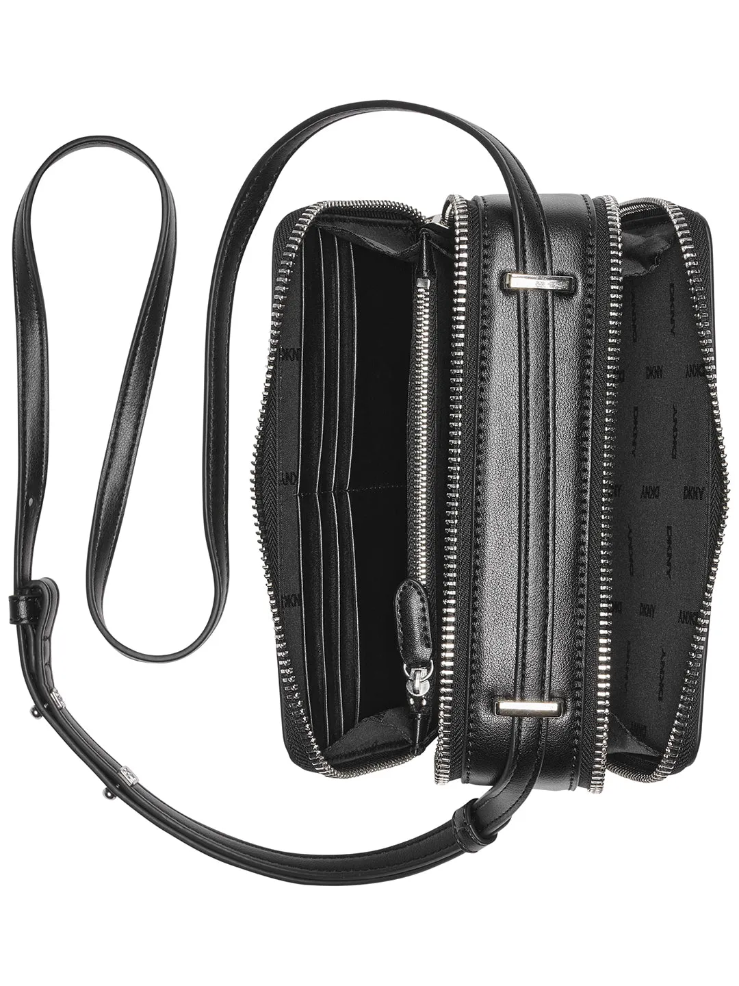 DKNY Women Black Solid Crossbody