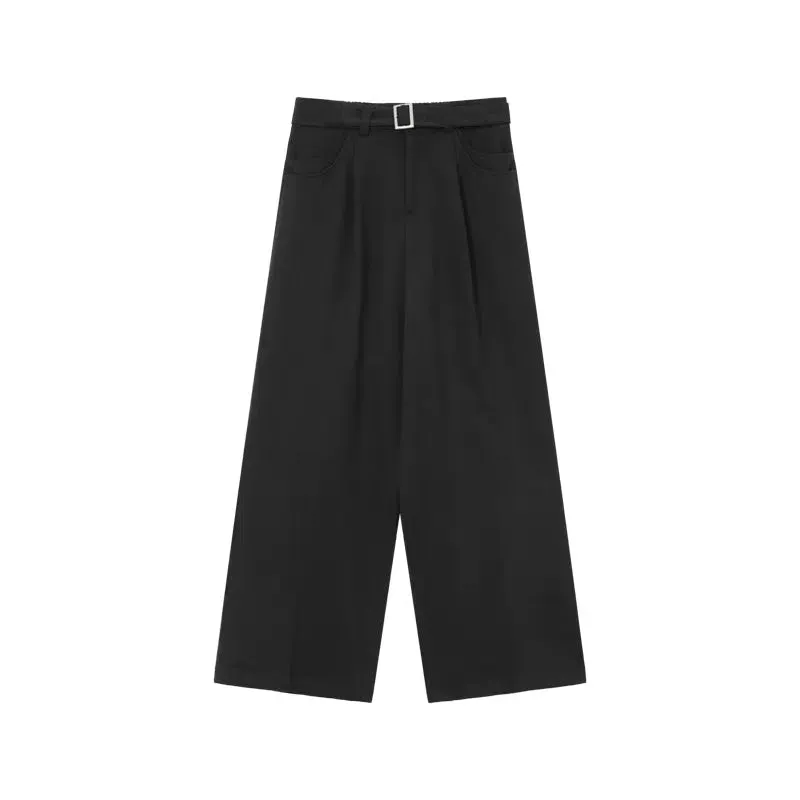 Double Pocket Strap Wool Pants