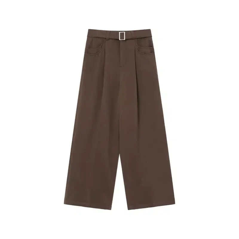 Double Pocket Strap Wool Pants