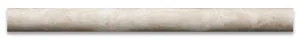 Durango Cream Travertine Honed 1 X 12 Dome Liner Trim - Box of 5 pcs.