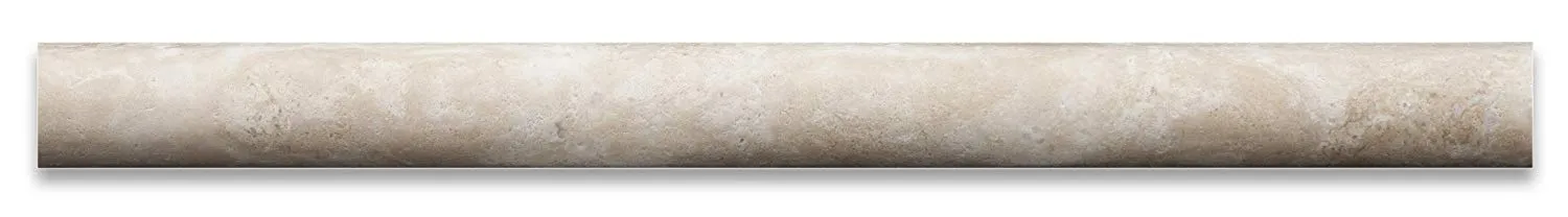 Durango Cream Travertine Honed 1 X 12 Dome Liner Trim - Box of 5 pcs.