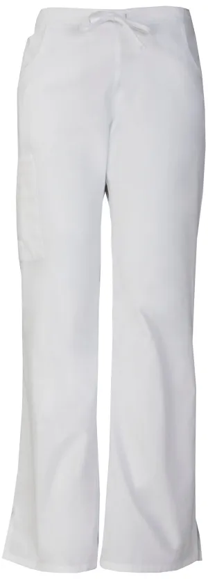 EDS Signature 86206 Mid Rise Drawstring Cargo Pants White